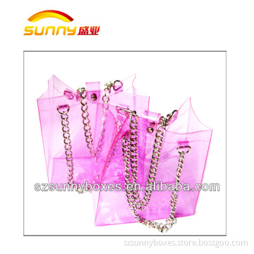 Plastic vinyl clear pvc tote bags